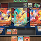 A bunch of Fire V cards arriving to my hand in PTCGO.